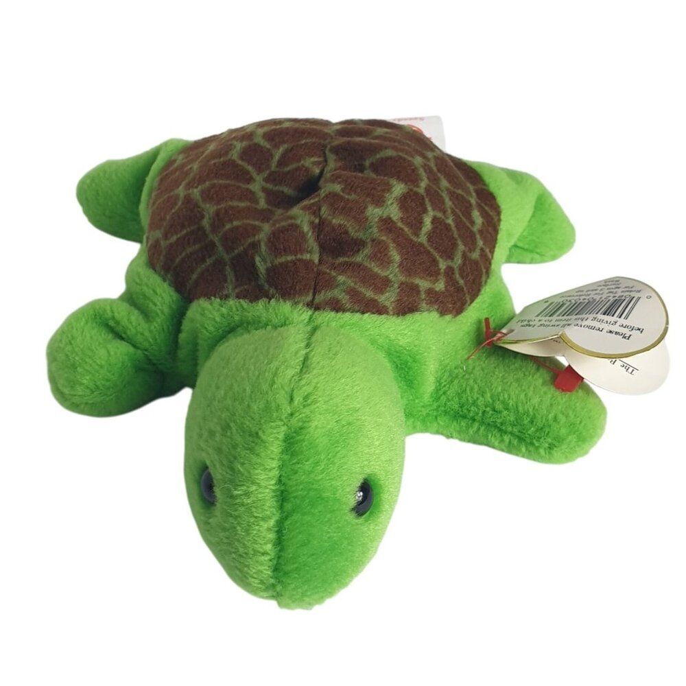 Vintage Ty Beanie Babies "Speedy" Turtle 6.5" Green Plush 1993 Retired Sty 4030